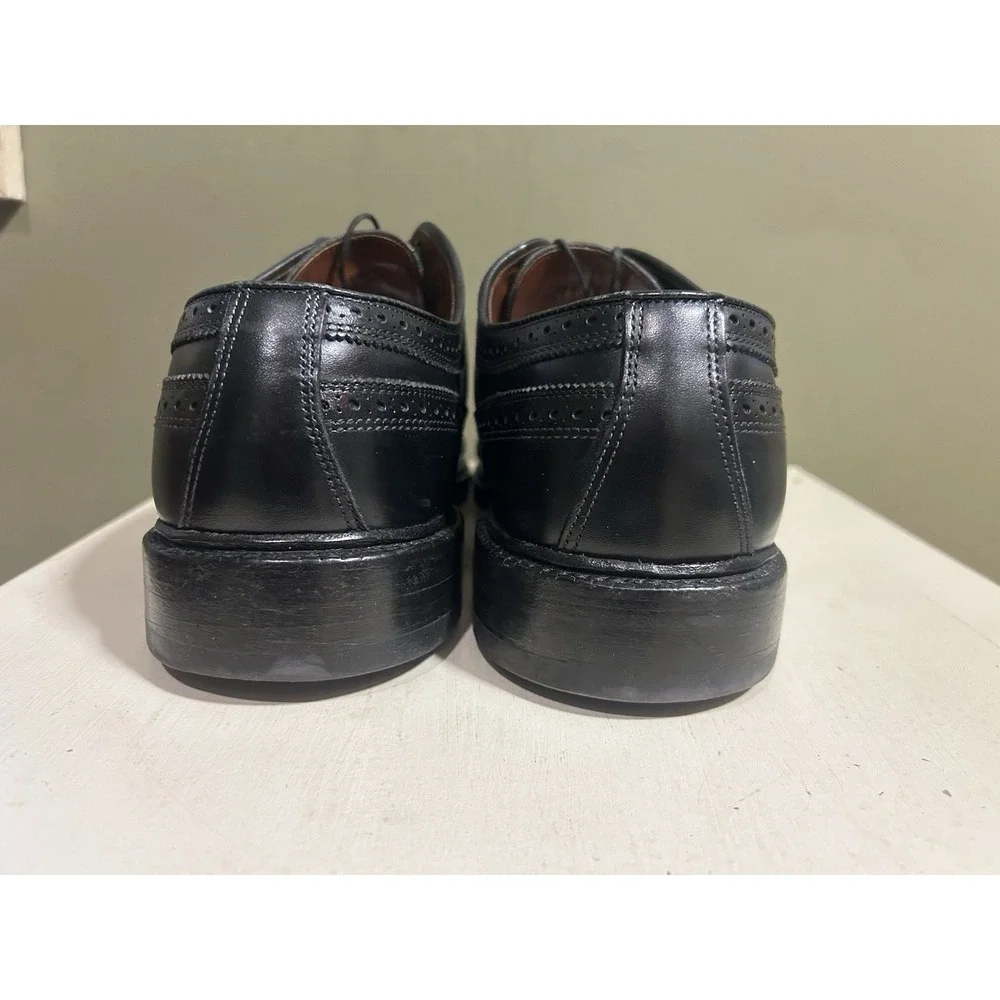 Allen Edmonds MacNeil Black Brogue Longwing Shoes Mens Sz 11.5 EEE Wide Formal